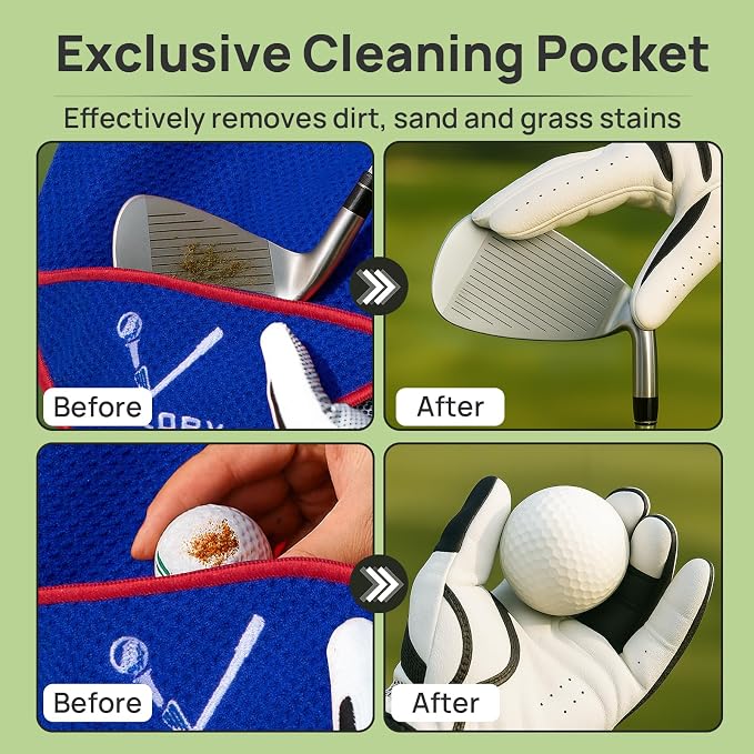 Magnetic Golf Towel for Bag 18" x 18" - Image 4