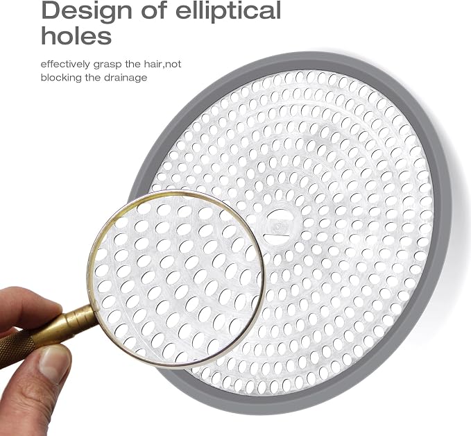 LEKEYE Shower Drain Hair Catcher/Strainer/Stainless Steel and Silicone - Image 5