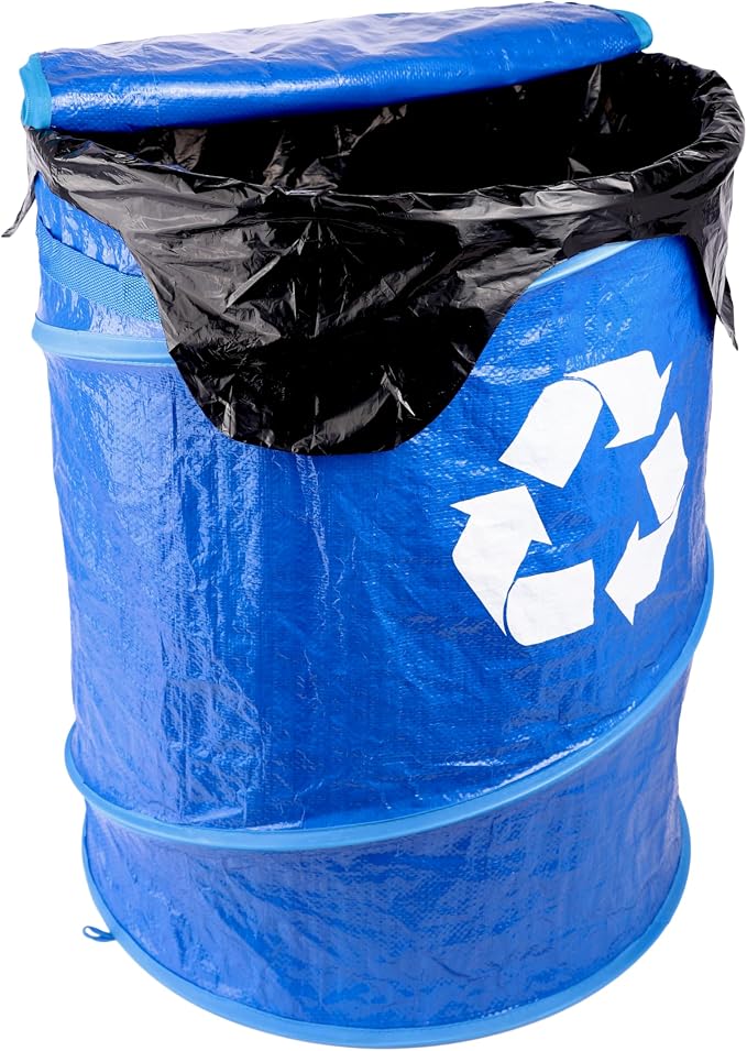 Coghlan's Pop-Up Lightweight Trash & Recycle Can – Collapsible Dual-Purpose Bin - Image 3