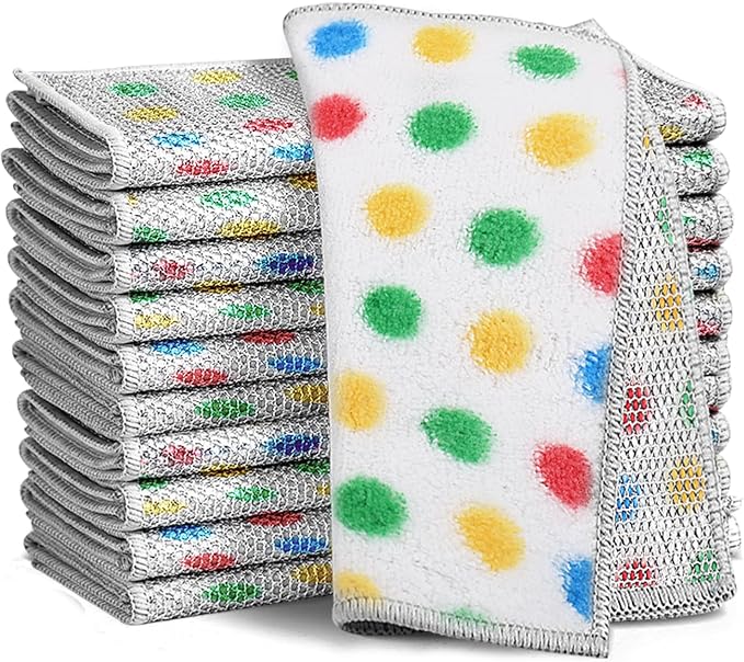 XANGNIER 10 Pcs Non Scratch Wire Dishcloth, 2025 New Upgrade Steel Wool by XANGNIER