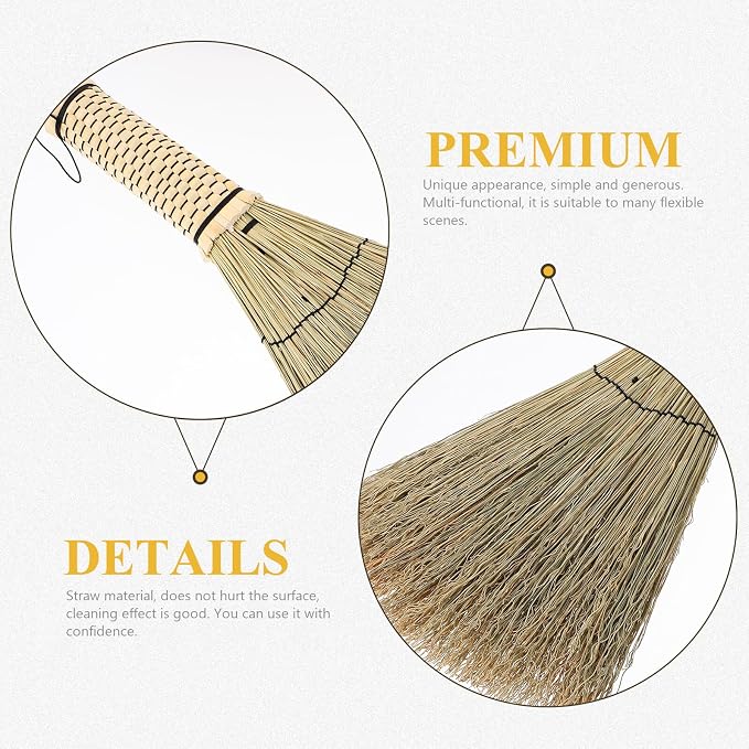 BESPORTBLE Small Woven Corn Whisk Broom - Image 6