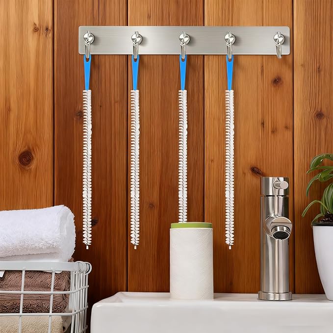 4 Pack Flexible Drain Cleaning Brush, Sink Pipe Cleaners Drain Clog Remover Tool - Image 7