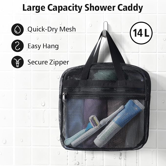 F-color Mesh Shower Caddy Portable - Image 3