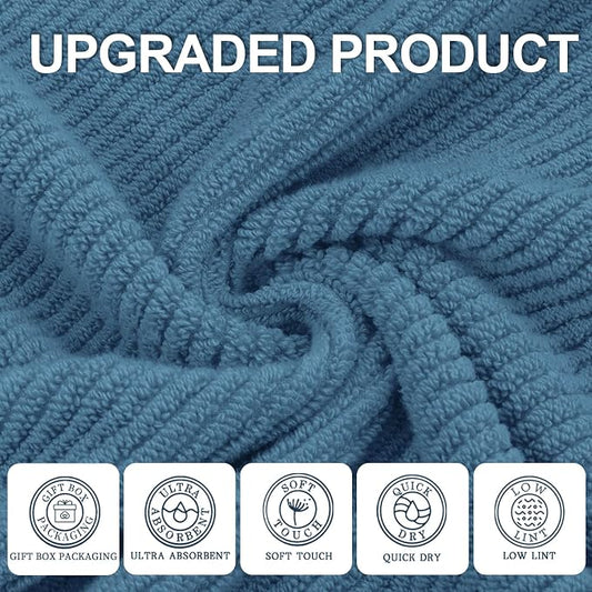 VOOVA & MOVAS Bath Towels Set of 4, Large 30" x 56" - Image 2