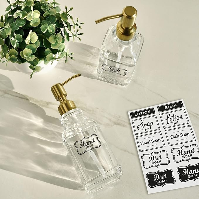 JASAI Antique Square Glass Soap Dispenser - Image 6