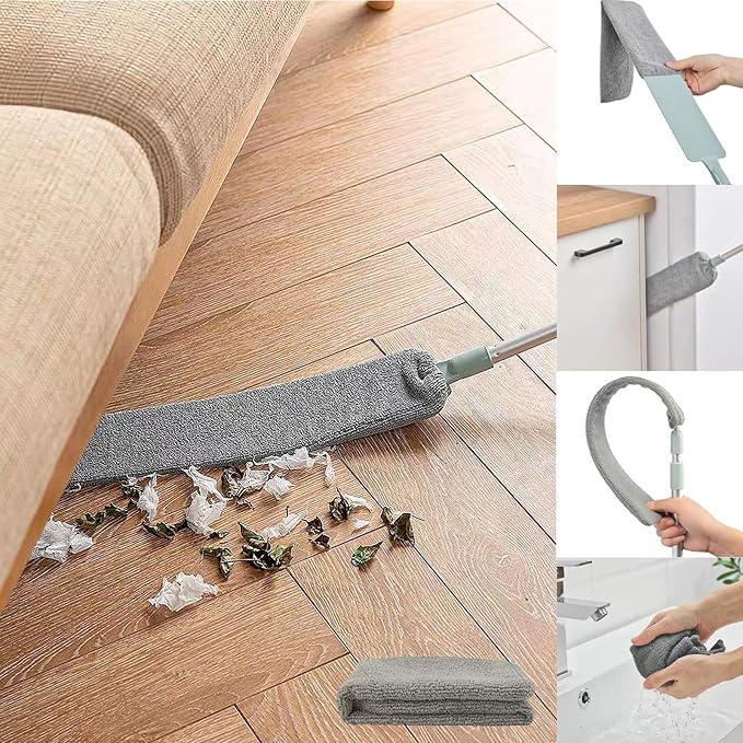 Dust Brush Under Appliance Microfiber Duster by HEOATH