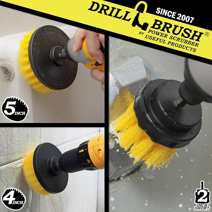 House Cleaning Supplies – Cleaning Drill Brush Set - Image 2