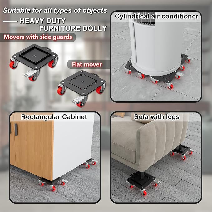 Furniture Dolly 5 Wheels Heavy Duty - Image 3
