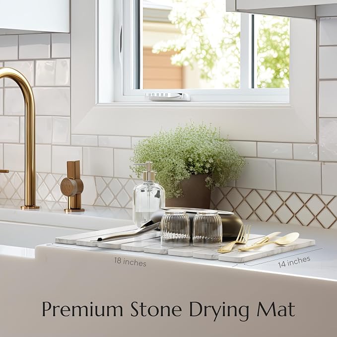 Stone Drying Mat for Kitchen Counter - Image 5
