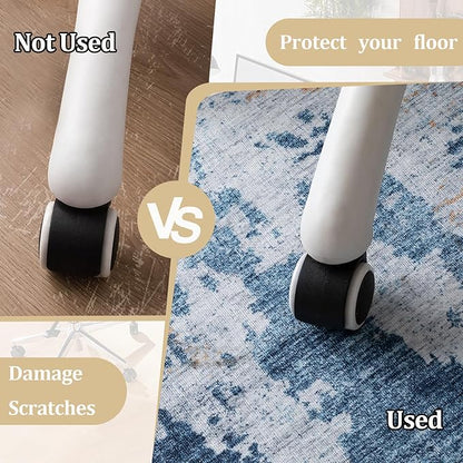 Office Chair Mat for Hardwood Floor, 72"x48" Easy Glide Computer Chair Mat Protector for Rolling Chair Under Desk Rug Nonslip Backing, Machine Wash