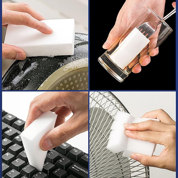 Magic Sponges Cleaning Eraser, 30 Pack Melamine Foam Cleaning Pads, Wall Cleaner - Image 7