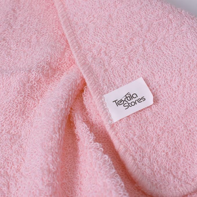 Textila Terry Wash Cloths – Pack of 10, Baby Pink, 12x12 Inches – Soft - Image 7