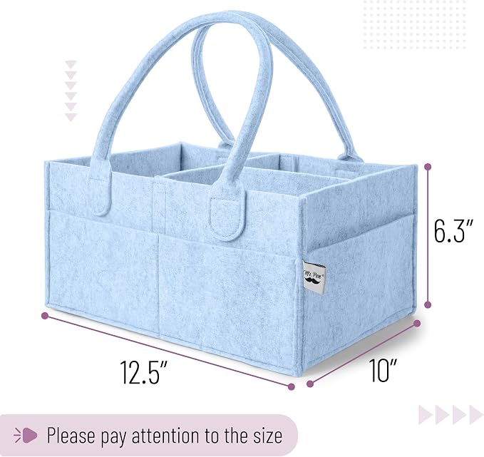 Mr. Pen- Baby Diaper Caddy Organizer, Sky Bliss, Baby Caddy Organizer - Image 2