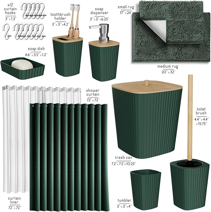 Clara Clark Bathroom Accessories Set - Image 2