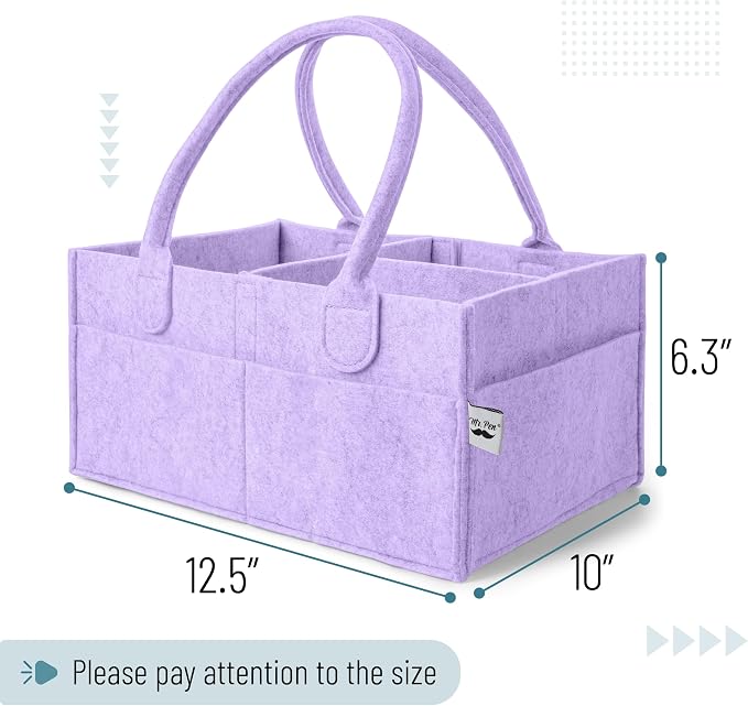 Mr. Pen- Baby Diaper Caddy Organizer, lavender dream, Baby Caddy Organizer - Image 2