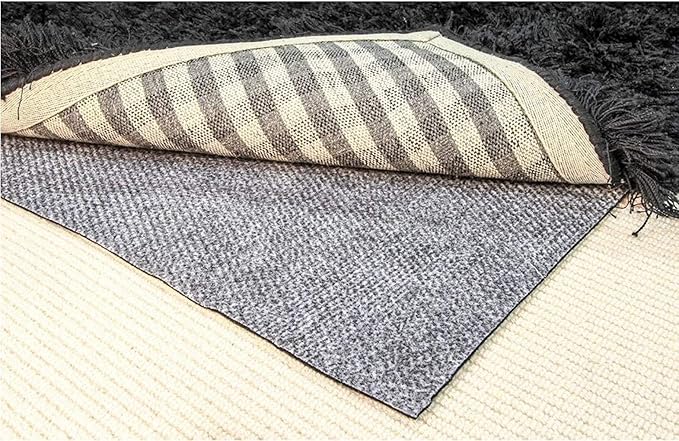 Hold-a-Rug Plush 2' x 4' Nonskid, Nonslip Rug Pad, Reversible Gripper, ¼ Thick by Hold-a-Rug