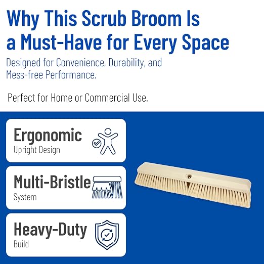 SPARTA 41890EC25 Omni Sweep Plastic Push Broom Head, Heavy Duty, Industrial - Image 3