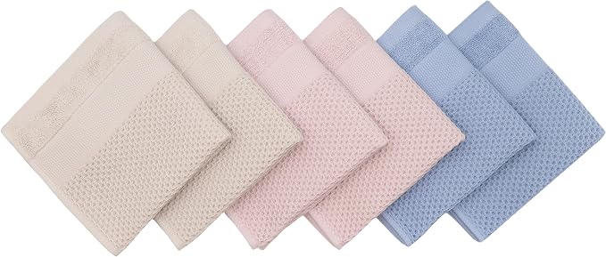 Mia'sDream Dish Cloths Waffle Weave Cotton Kitchen Towel, Soft and Absorbent - Image 2