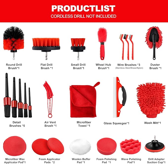 25Pcs Car Detailing Kit, Car Cleaning Kit - Image 2