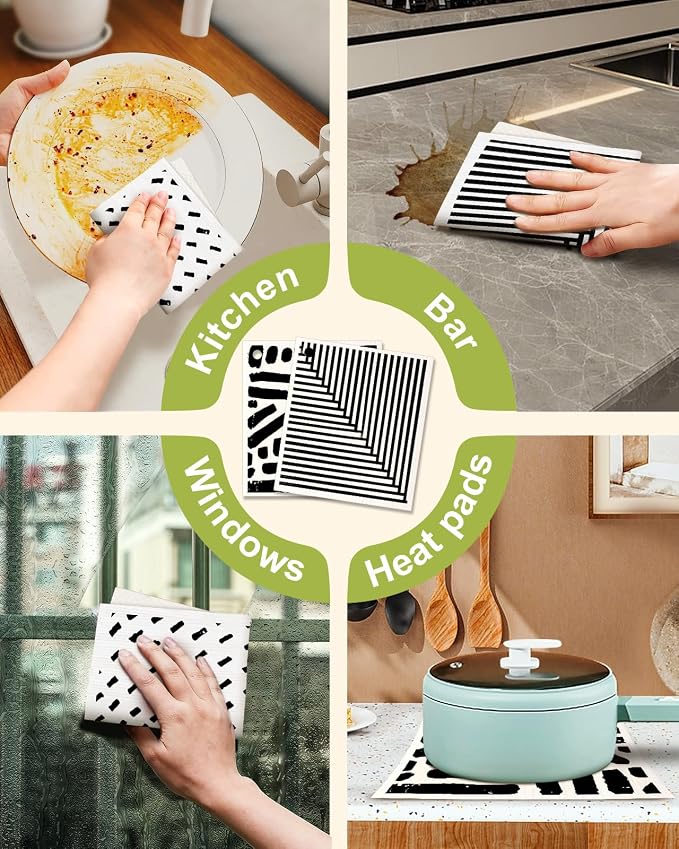 6 Pack Swedish Dishcloths for Kitchen - Image 6