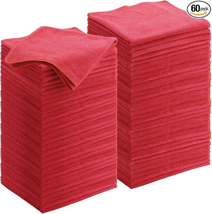Nuenen 60 Pcs Microfiber Cleaning Cloths by Nuenen