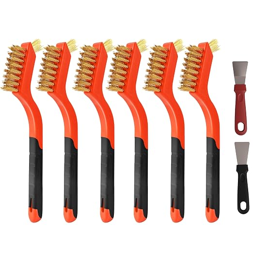 12 Pieces Brass Brush Set, Brass bristles by Unknown