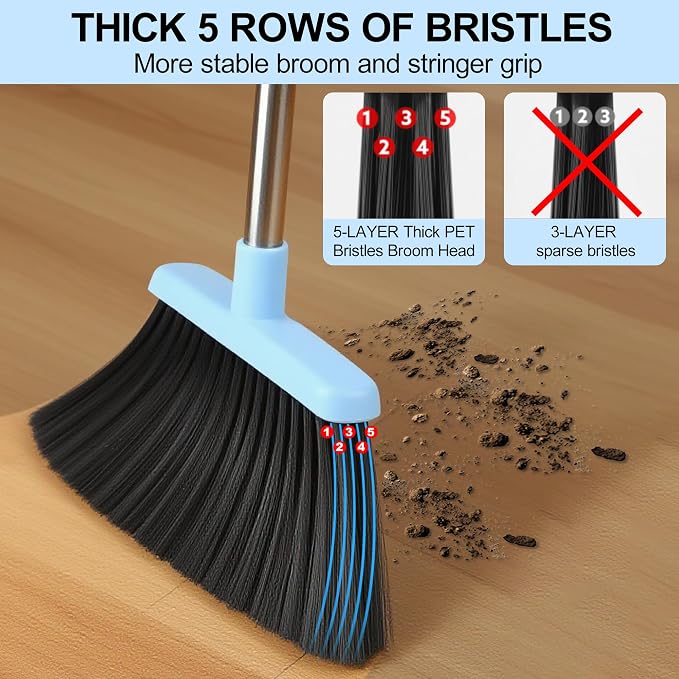 Broom and Dustpan Set House Brooms - Image 3