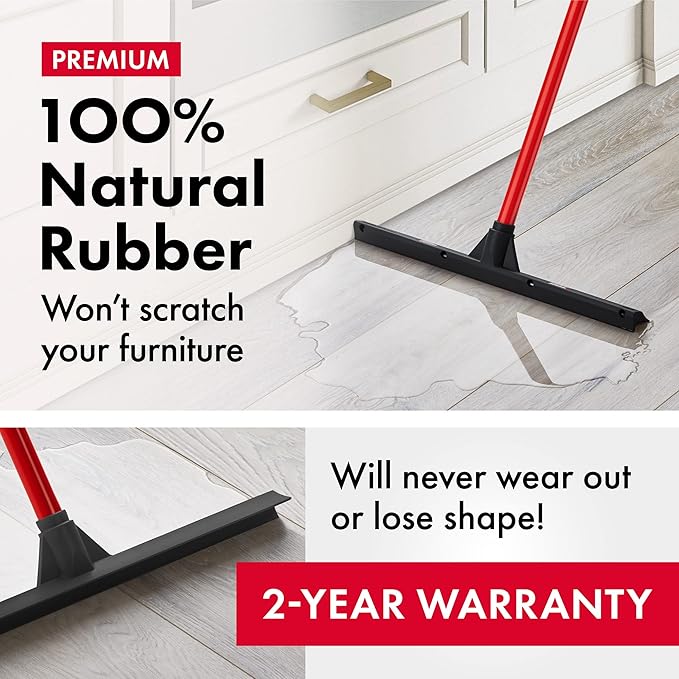 Tyroler Rubber Floor Squeegee Heavy Duty 17", Deck Squeegee Outdoor - Image 3