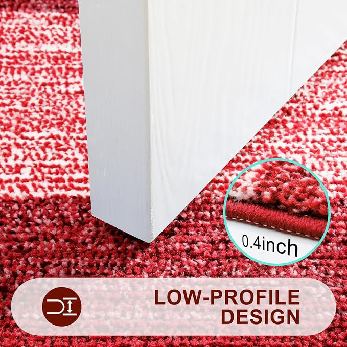 Kitinjoy Indoor Outdoor Door Mat, 40x32 Non-Slip Absorbent Dirt Trapper - Image 4