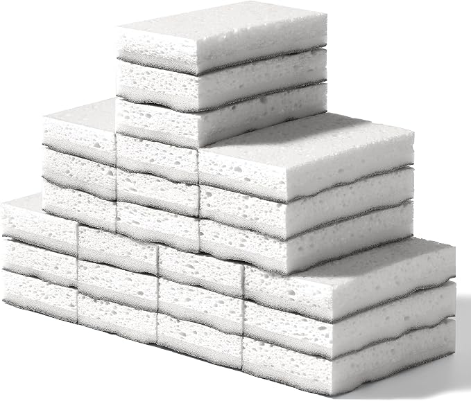 JOYMOOP Textured Clean Sponges, Dual-Sided Non-Scratch Soft Scrub Dish Sponge by JOYMOOP