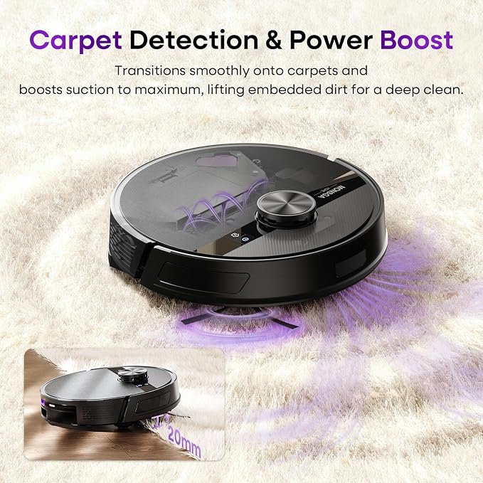 MONSGA Robot Vacuum and Mop Combo, 5000Pa Robotic Vacuum - Image 8