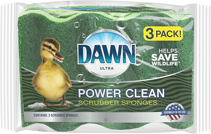 Dawn Power Clean Wedge-Shaped Scrubber Sponges by Dawn