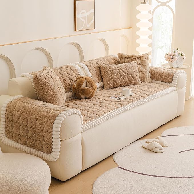 OTOB All Season Couch Cover for Dogs Washable, Non Slip Fuzzy Plush Pet Couch - Image 9