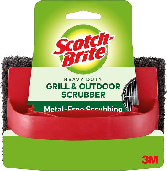 Scotch-Brite Heavy Duty Outdoor Scrubber, Patio Bricks, BBQ Tools and Charcoal by 3MIndustrial
