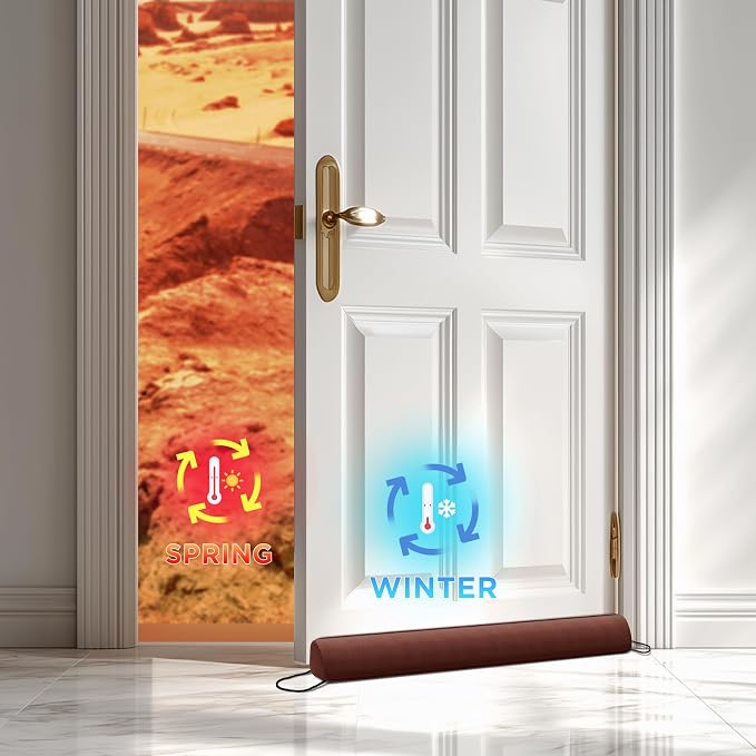 Sunolga 2-Pack 36" Door Draft Stopper Blocks Hot and Cold Air - Image 6