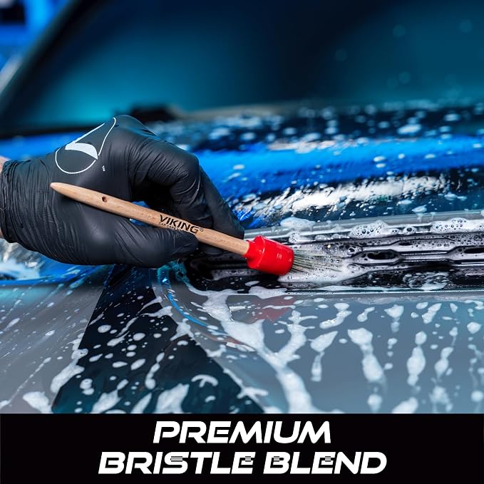 VIKING Car Detailing Brush Set for Car Cleaning Kit, Super-Soft Bristles for - Image 2