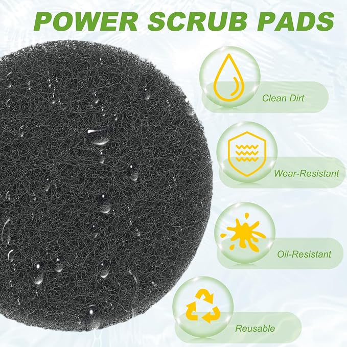 Power Scrub Pads, Scrubbing Pads 800 Grits Scouring Discs - Image 4