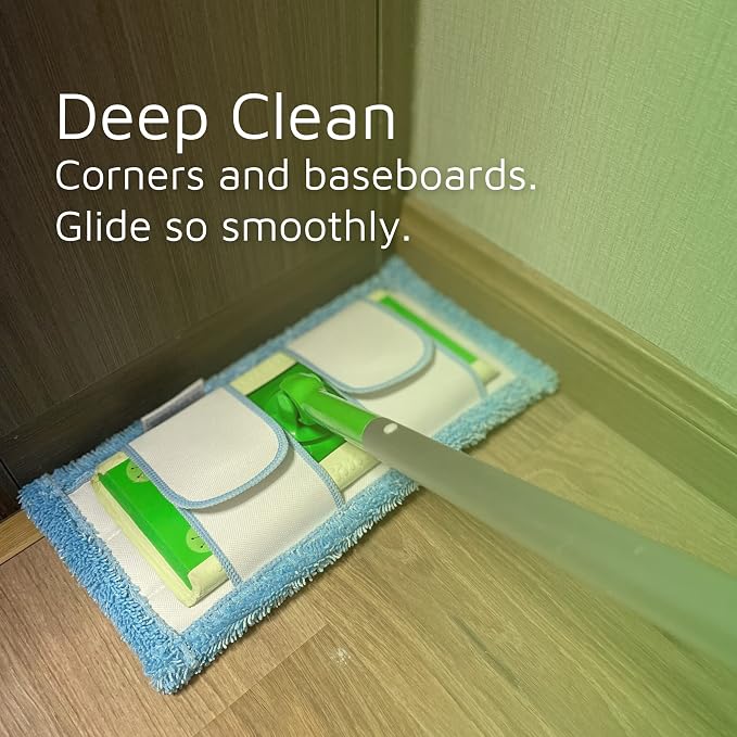 Reusable Mop Pad for Swiffer Sweeper Mop, 12.5'' Microfiber Mop Pad Refill - Image 4