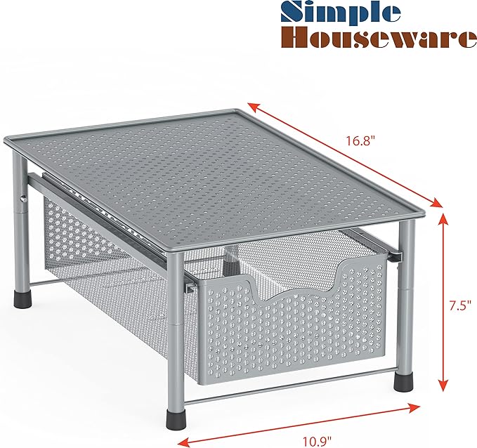 Simple Houseware Stackable Cabinet Basket Drawer Organizer - Image 3