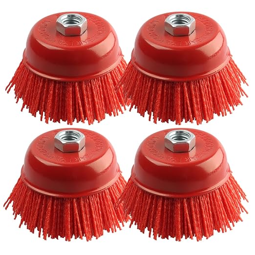 4 Inch Nylon Cup Brush for Drill, Nylon Brush for Angle Grinder Ideal for by CraftyourworldwithUs