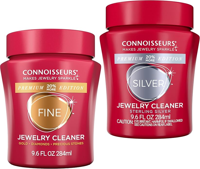 CONNOISSEURS Premium Edition Jewelry Cleaner, Value Size 9.6oz by CONNOISSEURS