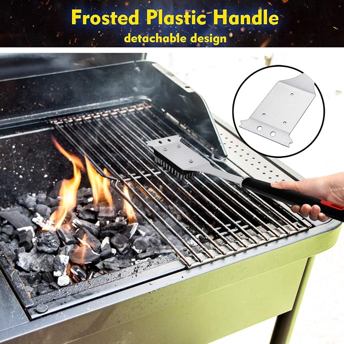 4PCS Grill Brush Replacement Heads, Wire Bristle Free Grill Cleaning Brush - Image 5