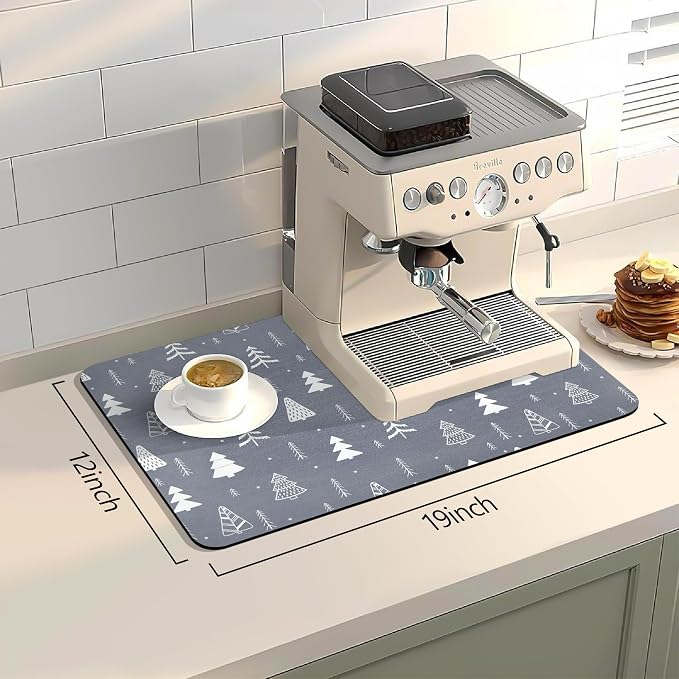 Bloss Coffee Mat, Christmas 12"x19" Bar Mat - Image 2