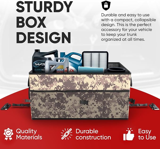 FORTEM Trunk Organizer For SUV Car Trunk Organizer, Foldable Storage, Car - Image 7