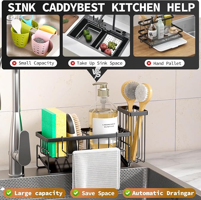 Sponge Holder & Sink Caddy Organizer - Image 3