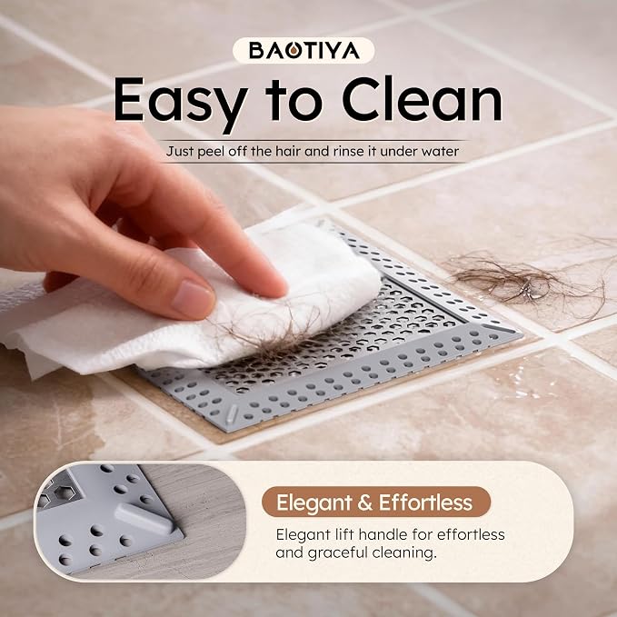 Not Moving Shower Drain Hair Catcher, Effective Hair Catcher Shower Drain - Image 6