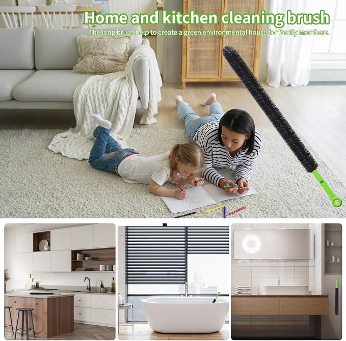 2 Pcs 17” Flexible Sink Drain Cleaner Brush Long Pipe Cleaner Brush - Image 7