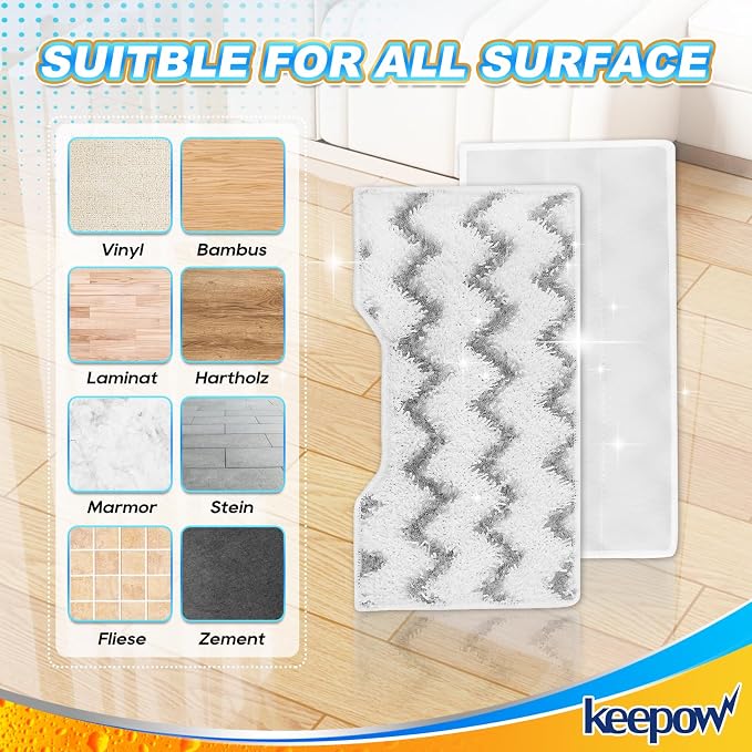 KEEPOW Reusable Mop Replacement Pads Compatible - Image 6