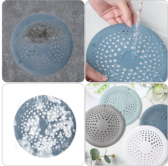 4 Packs Round Hair Drain Catcher, Drain Cover - Image 3