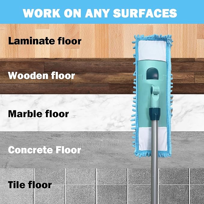 4PCS 16'' Microfiber Dust Mop Pads Compatible - Image 8